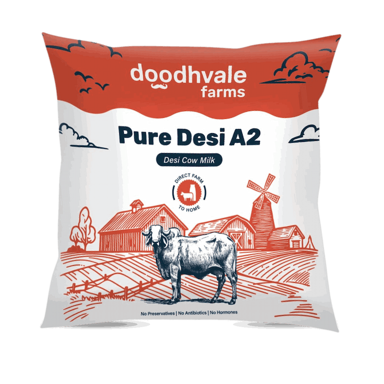 doodhvale farms Pure Desi A2 Cow Milk near me